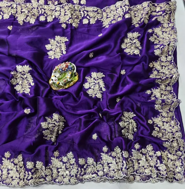 Blue_Color_Beautiful_PArtywear_Saree
