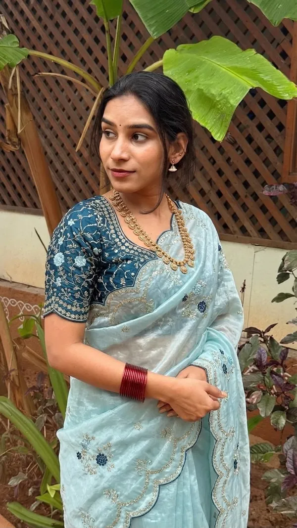 Blue_Color_Pure_Fandy_Satin_Material_With_C_Pallu_Embroidery_Work_