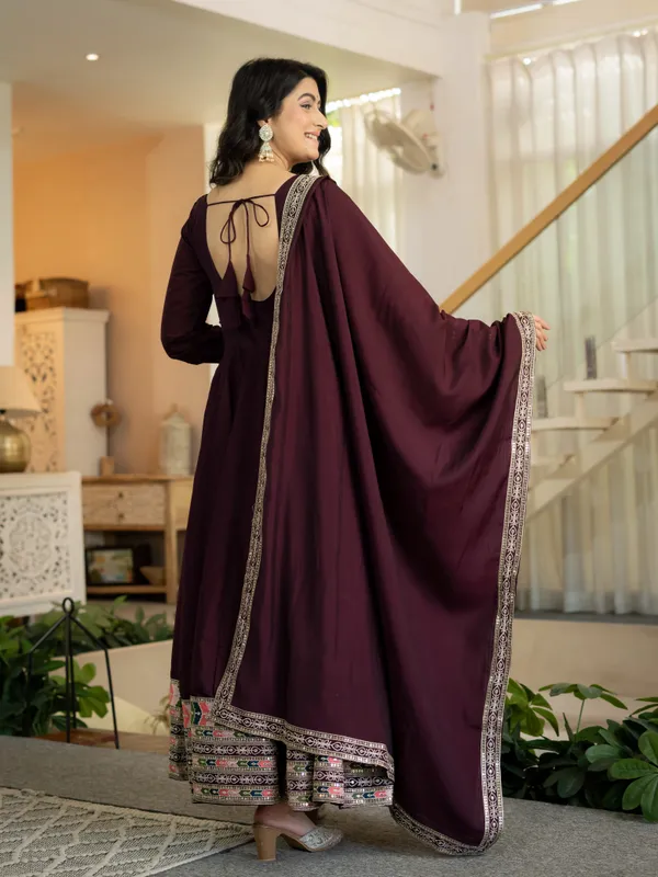 Coffee_Color_Anarkali_Gown_For_Wedding_Function_in_Silk_Fabric