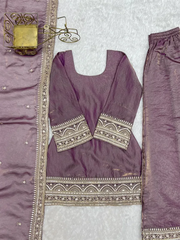 Frendy_Silk_Fabric_With_Embroidery_Sequence_Dori_And_Jari_Work,Top_With_Duppta_Set,Palazzo_Pent_Ready_To_Wear