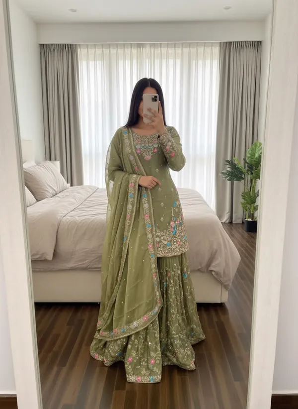 Green_Color_Pakistani_Dress_in_Silk_Fabric