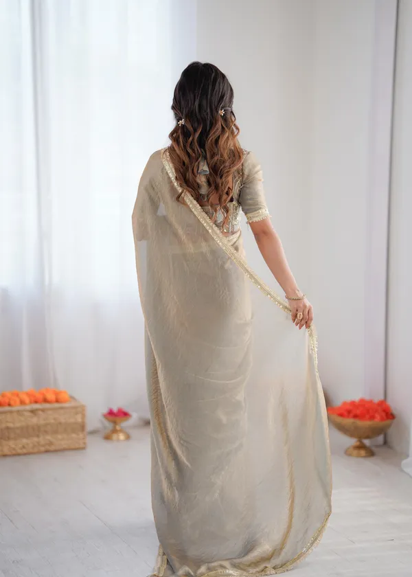 Grey_Color_Ready_To_Wear_Saree_in_Fendy_Silk