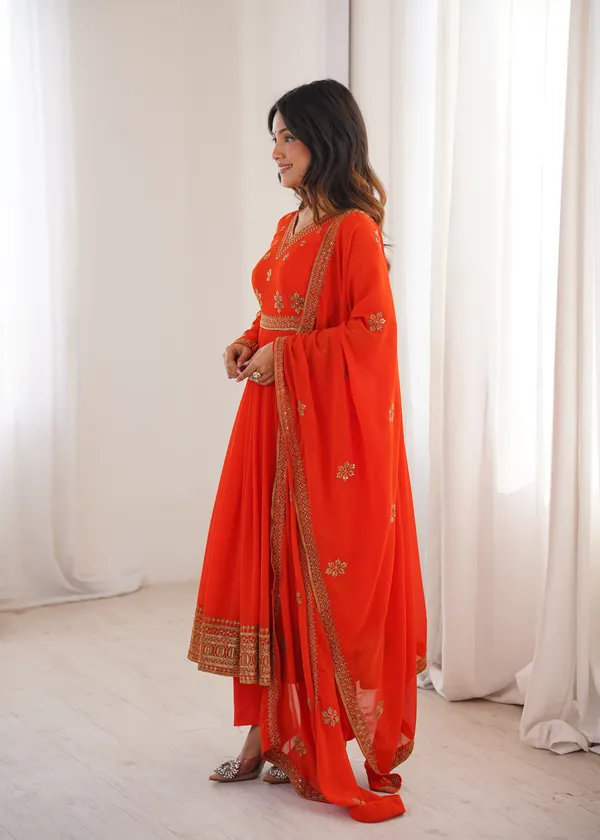 Orange_Color_Anarakli_Dress_in_Georgette_Fabric