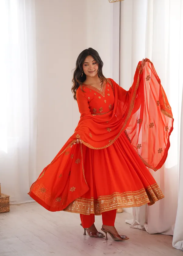 Orange_Color_Anarakli_Dress_in_Georgette_Fabric