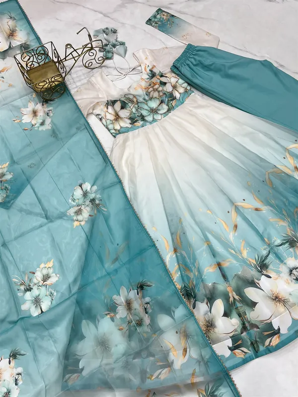 Organja_Silk_Fabric_Fully_Flair_Kali_Pattern_And_Canvas_Patta_With_Duppta_Set_Pent_Ready_To_Wear
