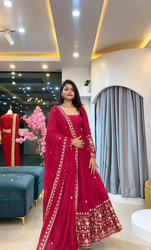 Pink_Color_Beautiful_Anarakli_Dress_in_Crunchy_Silk_FAbric