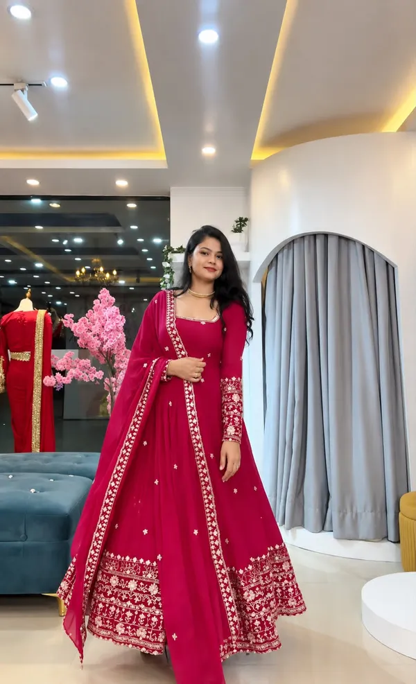 Pink_Color_Beautiful_Anarakli_Dress_in_Crunchy_Silk_FAbric