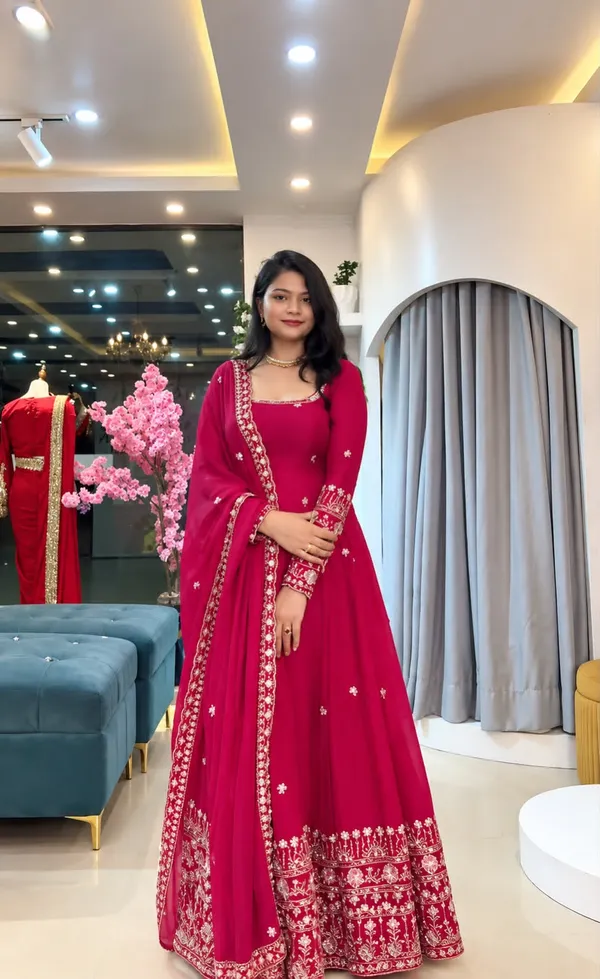 Pink_Color_Beautiful_Anarakli_Dress_in_Crunchy_Silk_FAbric