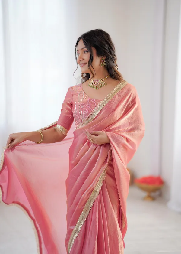 Pink_Color_Ready_To_Wear_Saree_in_Fendy_Silk_Fabric