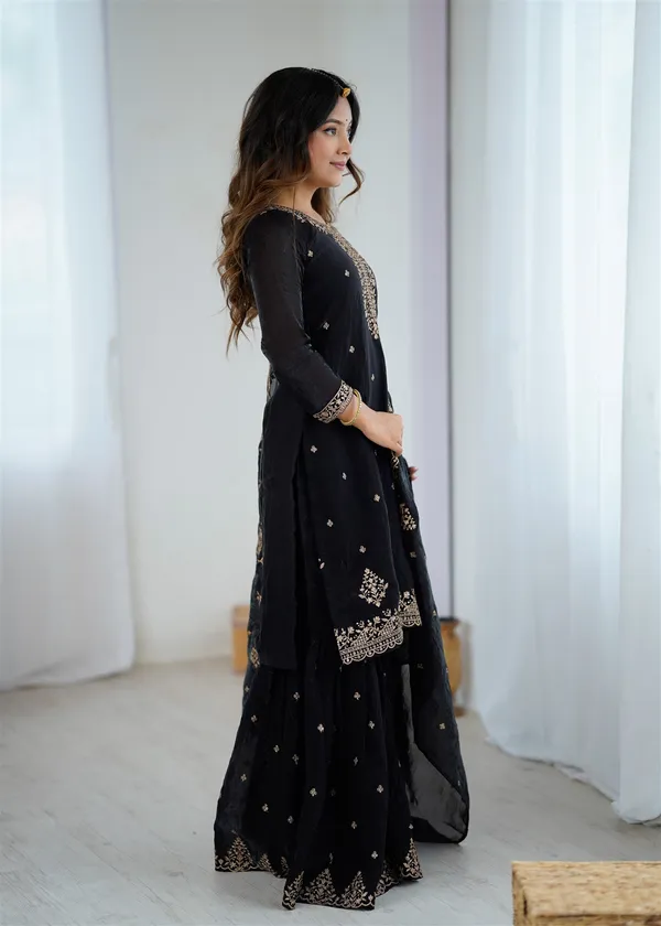 Pure_Soft_Crunchy_Silk_Fabric_Top_With_Dupatta_Set_Sharara_Ready_To_Wear