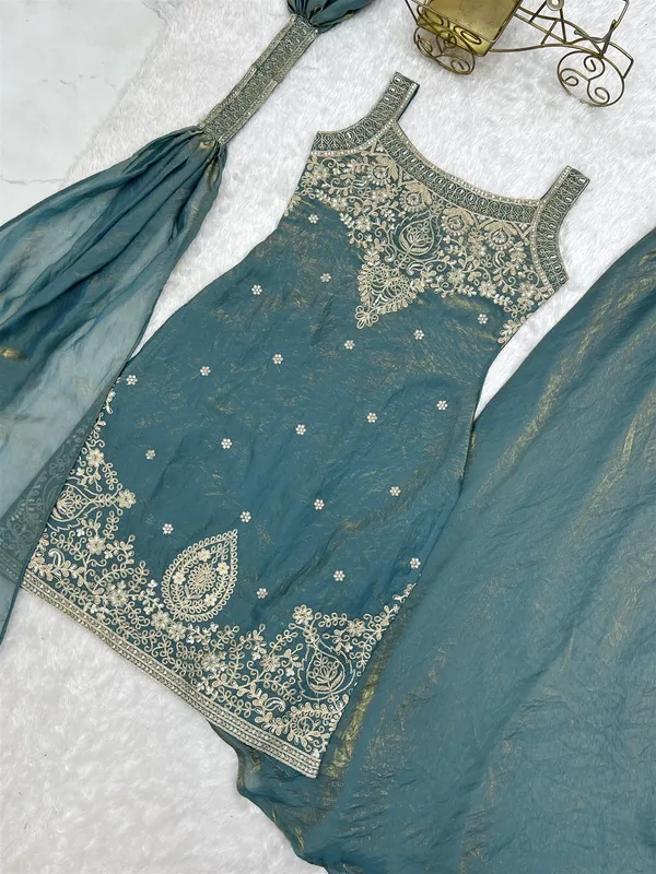 Pure_Soft_Fendy_Silk_Fabric_Top_Sharara_With_Dupatta_Set_Ready_To_Wear