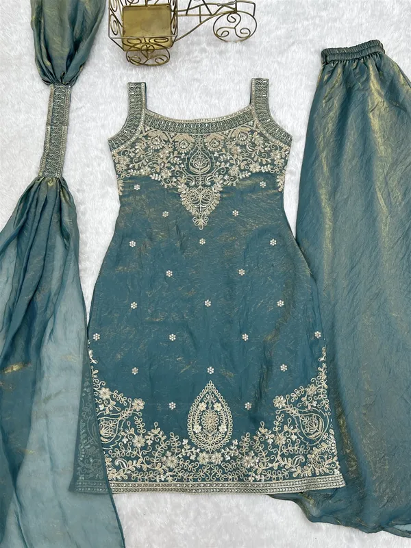 Pure_Soft_Fendy_Silk_Fabric_Top_Sharara_With_Dupatta_Set_Ready_To_Wear