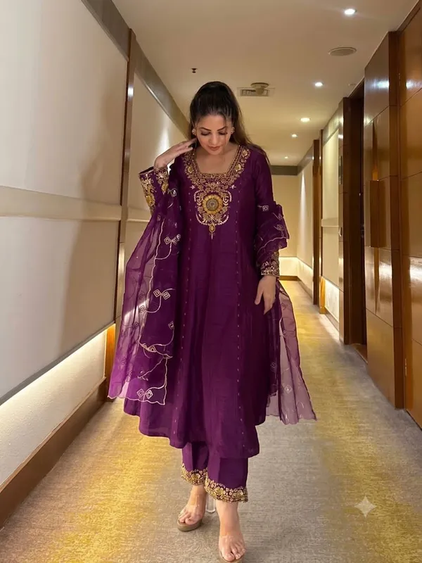 Purple_Color_Anarkali_Suit__in_Vichitra_Silk_Fabric