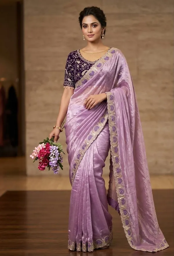 Purple_Color_Pure_Fandy_Satin_Silk_With_Sequence_And_Zari_Embroidery_Work