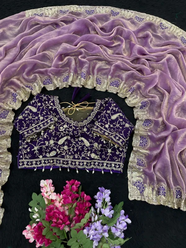 Purple_Color_Pure_Fandy_Satin_Silk_With_Sequence_And_Zari_Embroidery_Work