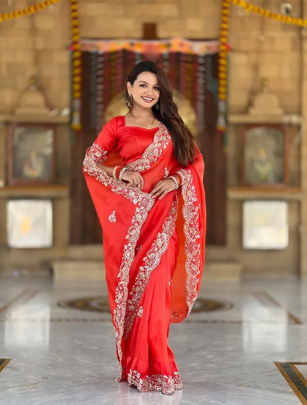 Red_Premium_Soft_Tissue_silk_Designer_Saree_with_Motis_And_Beads_Heavy_Embroidered_Work_