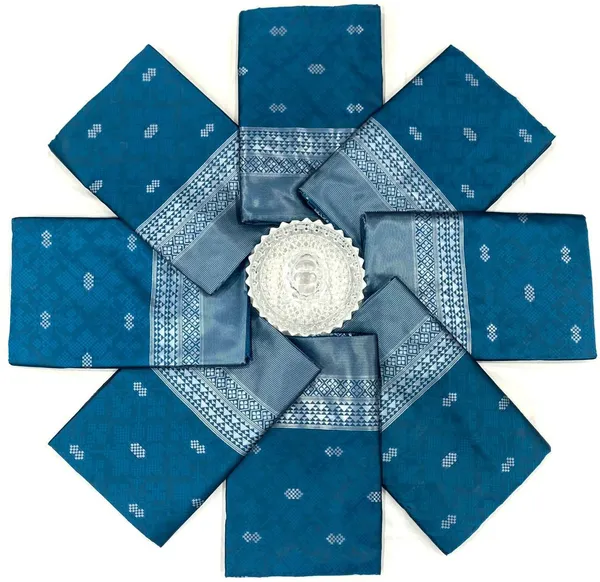 Blue_Silver_Silk_Blend_Floral_Print_Banarasi_Saree_For_Women