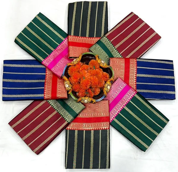 Black_Red_Cotton_Silk_Striped_Woven_Saree_For_Women