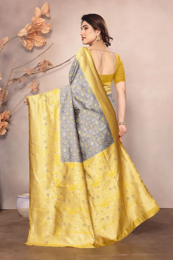 Grey_Yellow_Cotton_Silk_Woven_Banarasi_Regular_Saree_For_Women