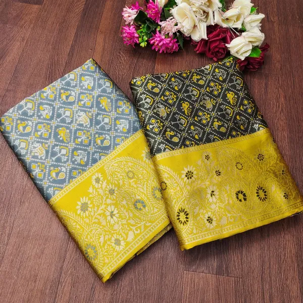Grey_Yellow_Cotton_Silk_Woven_Banarasi_Regular_Saree_For_Women