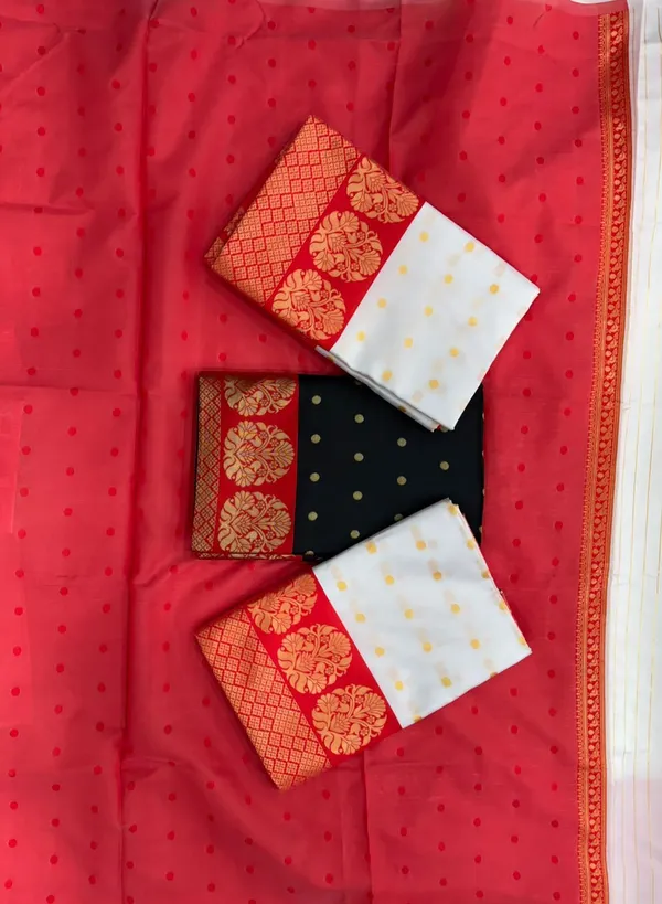 White_Cotton_Silk_Banarasi_Woven_Regular_Saree_For_Women