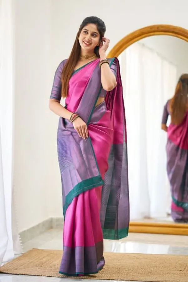 Pink_Cotton_Silk_Woven_Solid_Banarasi_Saree_For_Women