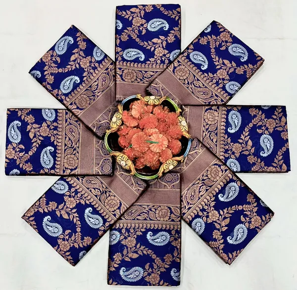 Blue_Pure_Silk_Paisley_Floral_Woven_Banarasi_Saree_For_Women
