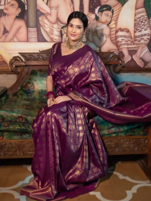Purple_Cotton_Silk_Woven_Banarasi_Saree_For_Women