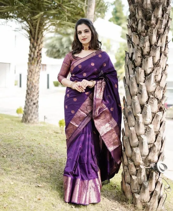 Purple_Cotton_Silk_Woven_Banarasi_Saree_For_Women