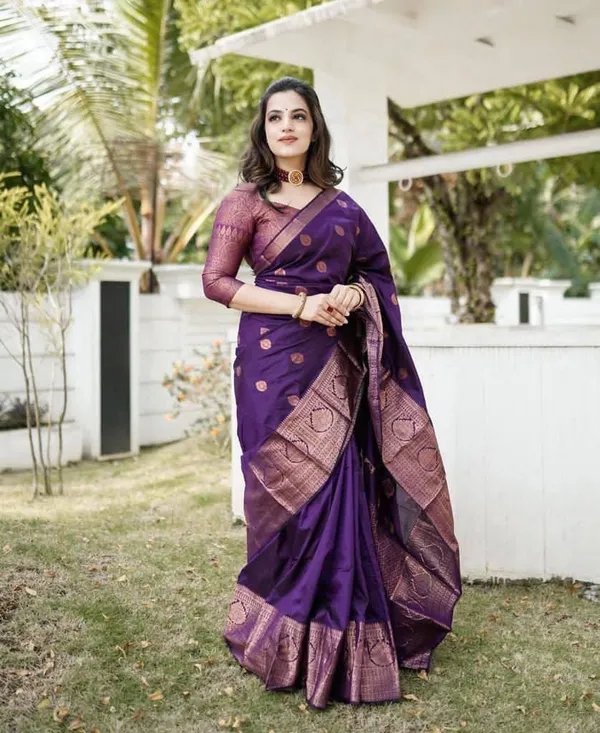 Purple_Cotton_Silk_Woven_Banarasi_Saree_For_Women