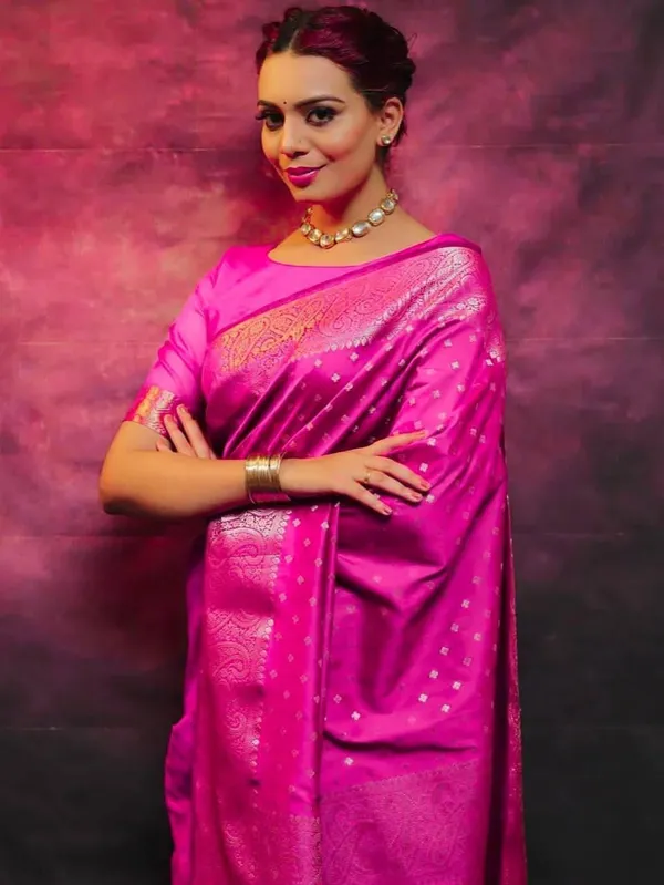 Pink_Cotton_Silk_Jacquard_Woven_Banarasi_Saree_For_Women