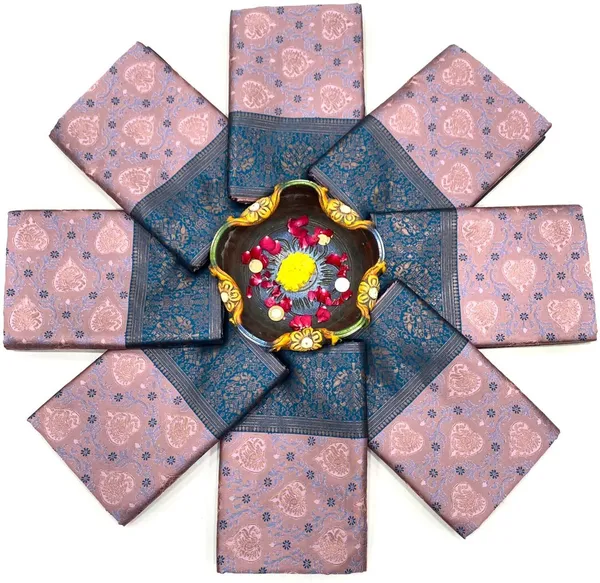 Pink_Blue_Cotton_Silk_Floral_Print_Woven_Banarasi_Saree_For_Women