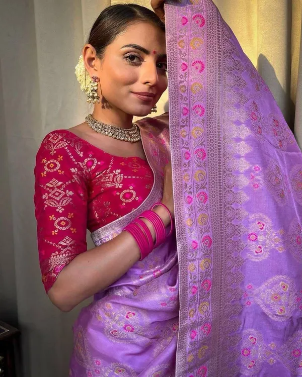 Purple_Cotton_Silk_Jacquard_Woven_Banarasi_Saree_For_Women