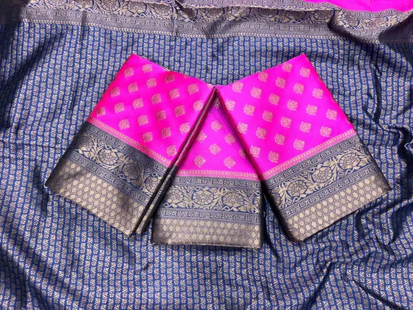 Pink_Cotton_Silk_Floral_Woven_Banarasi_Saree_For_Women