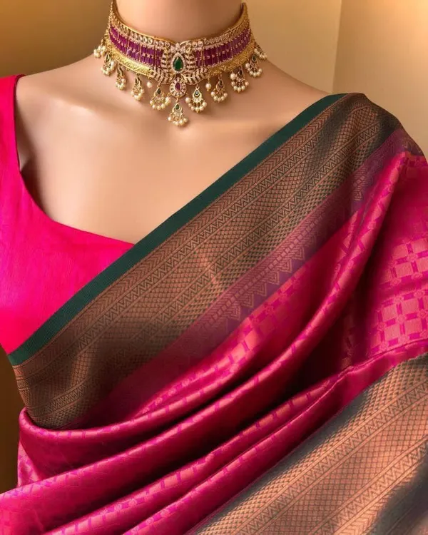 Pink_Pure_Silk_Woven_Kanjivaram_Saree_For_Women
