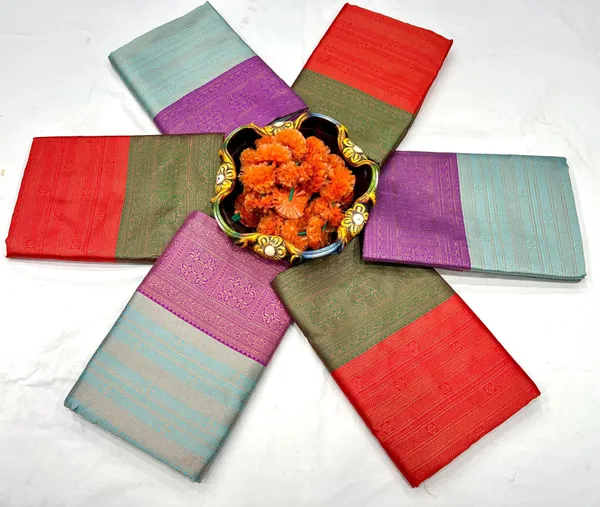Light_Blue_Maroon_Pure_Silk_Woven_Banarasi_Saree_For_Women