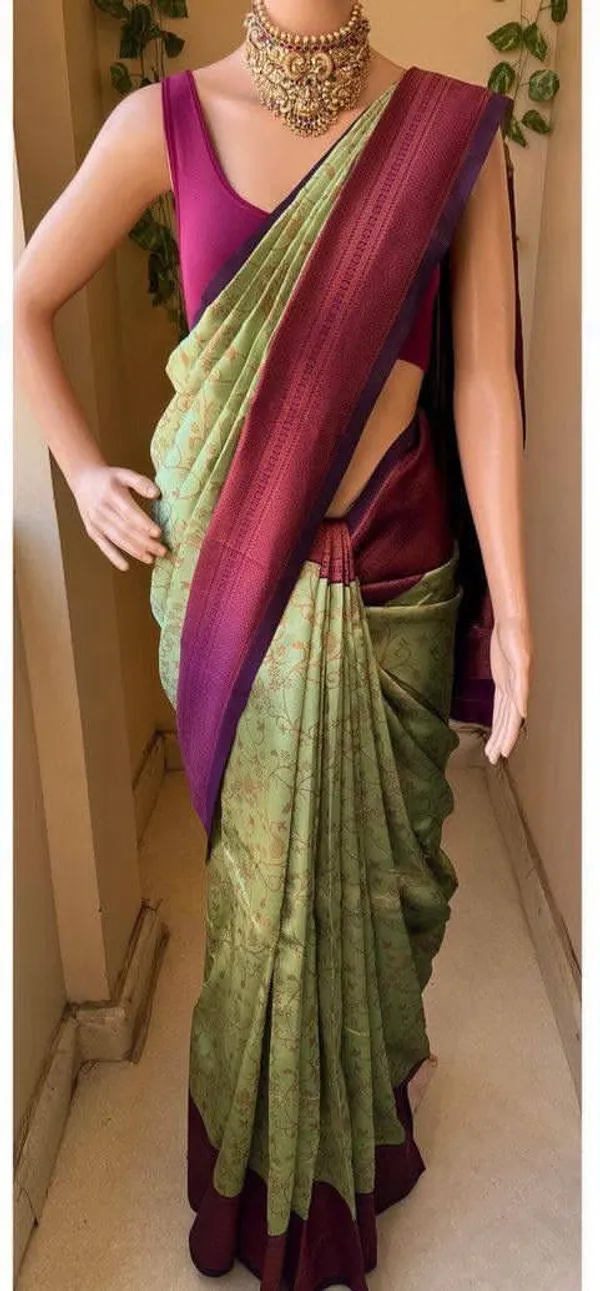 Green_Cotton_Silk_Geometric_Jacquard_Banarasi_Saree_For_Women