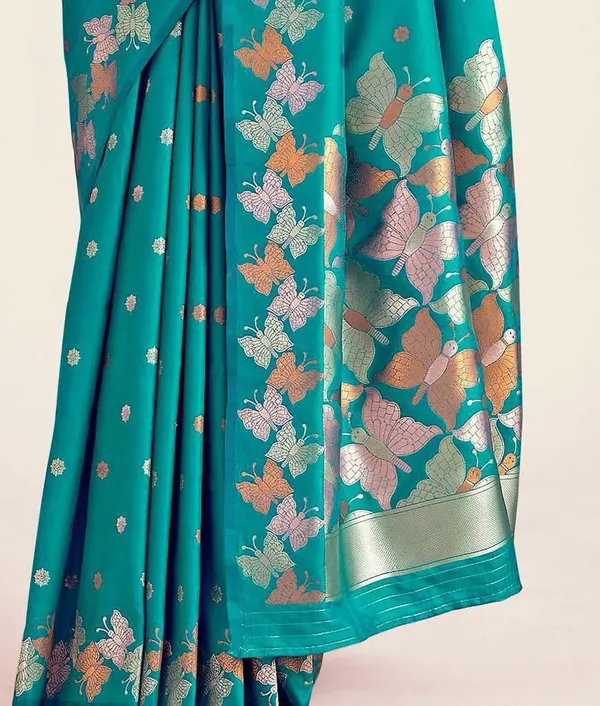 Blue_Pure_Silk_Woven_Banarasi_Regular_Saree_For_Women