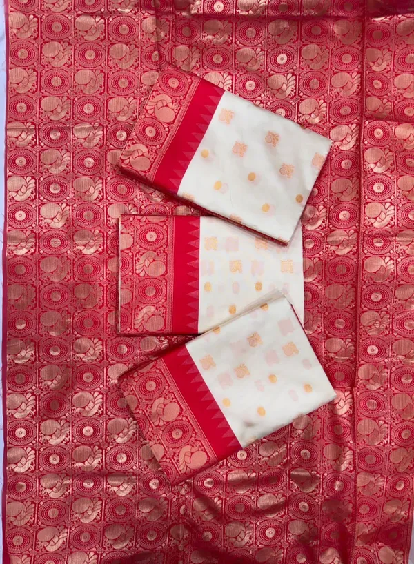 Cream_Cotton_Silk_Temple_Border_Banarasi_Saree_For_Women
