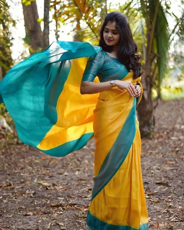 Yellow_Cotton_Silk_Self_Design_Woven_Banarasi_Saree_For_Women
