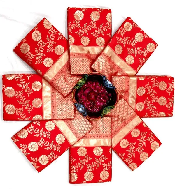 Red_Cotton_Silk_Floral_Print_Banarasi_Saree_For_Women