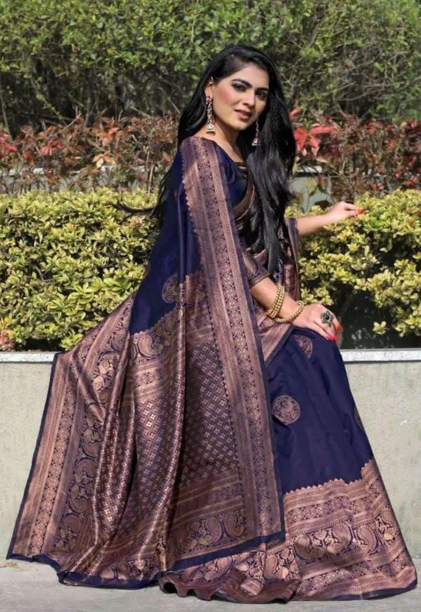 Blue_Cotton_Silk_Woven_Banarasi_Saree_For_Women