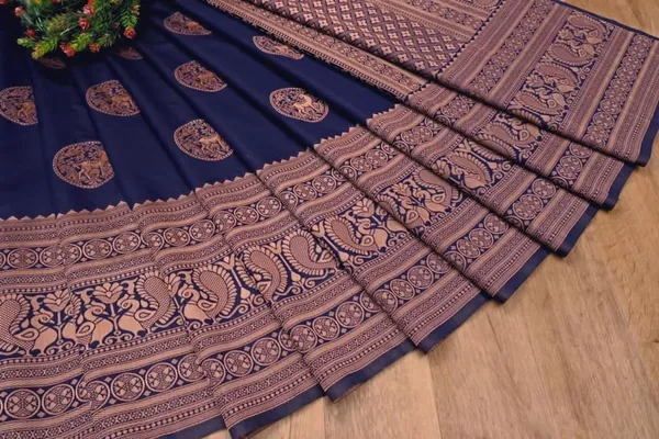 Blue_Cotton_Silk_Woven_Banarasi_Saree_For_Women