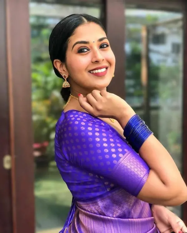 Purple_Cotton_Silk_Floral_Print_Woven_Banarasi_Saree_For_Women