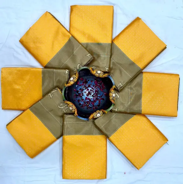 Yellow_Cotton_Silk_Self_Design_Woven_Banarasi_Saree_For_Women