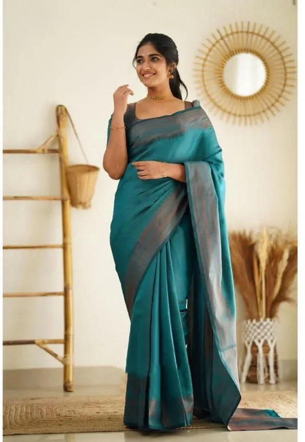 Blue_Cotton_Silk_Woven_Regular_Saree_For_Women
