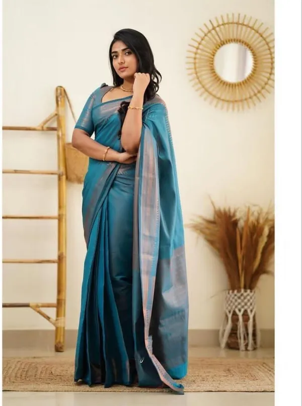 Blue_Cotton_Silk_Jacquard_Woven_Regular_Saree_For_Women