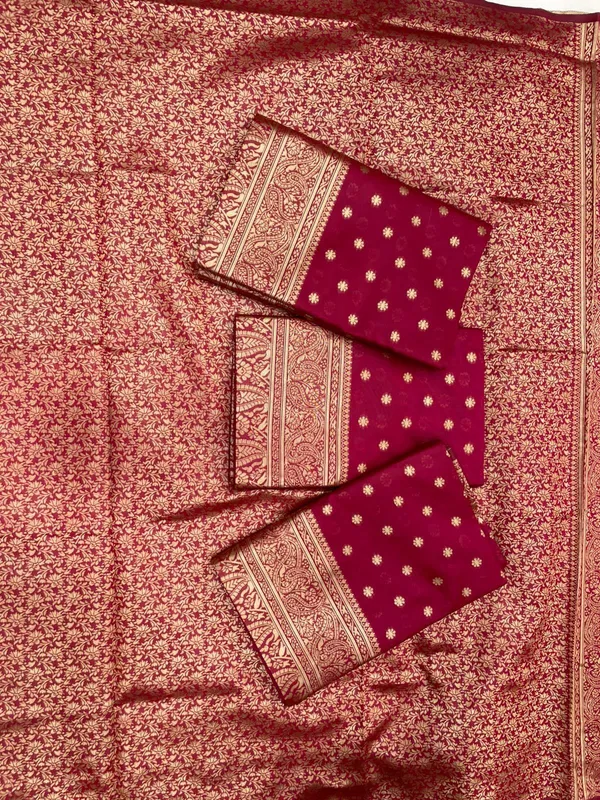 Maroon_Cotton_Silk_Floral_Woven_Banarasi_Saree_For_Women