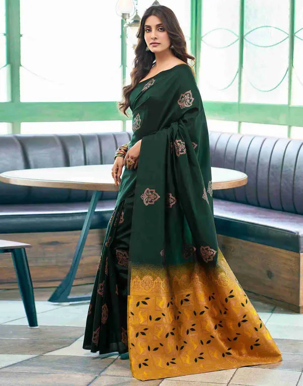 Green_Cotton_Silk_Floral_Embroidered_Regular_Saree_For_Women