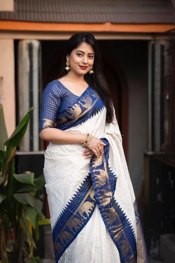 White_Cotton_Silk_Woven_Banarasi_Regular_Saree_For_Women